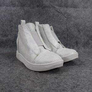 MIA Kids Shoes Girls 12 Sneaker Boots Gracey Hidden Wedge Slip On Fashion Grey